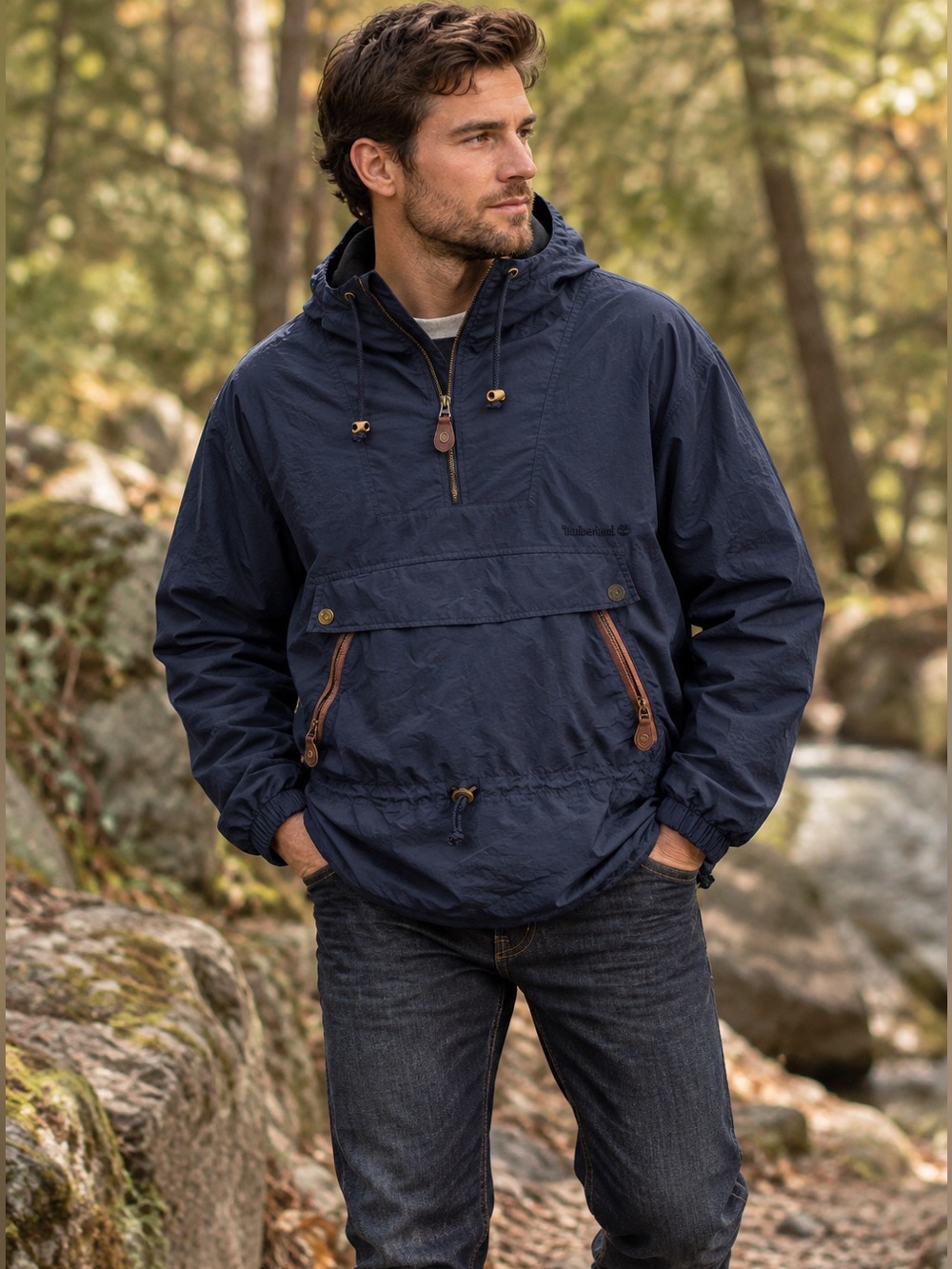 Timberland Weathergear Navy Anorak Jacket